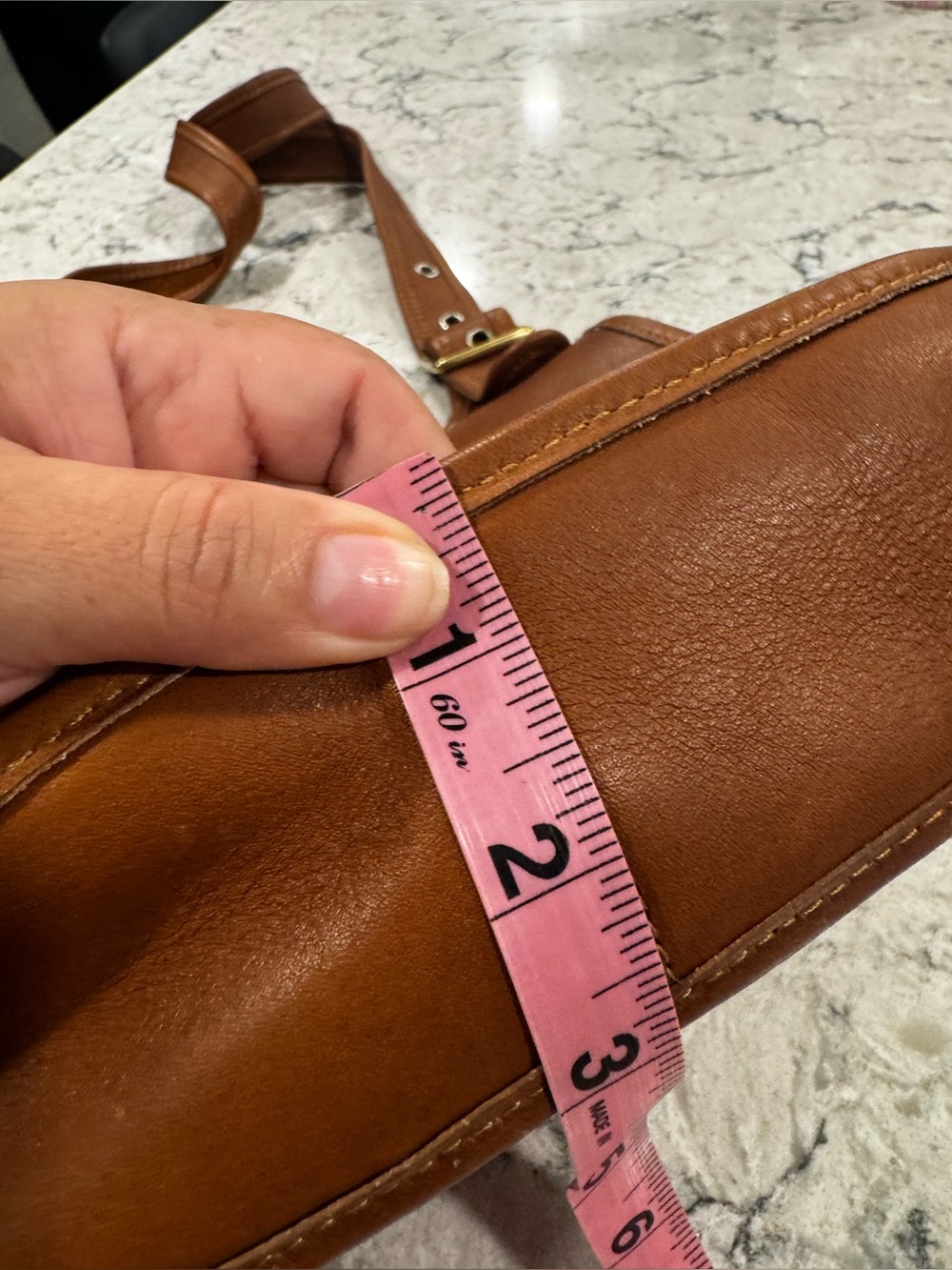 Coach 9988 RARE MEDIUM Vintage 90's Cognac Crescent Saddle Bag - Picture 8 of 13